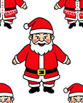 Jolly Santa Claus Repeating Christmas Scene Rug
