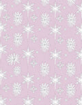 Pale Pink Winter Snowflake Medallion Rug