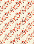 Cream Coral Swirl Abstract Rug