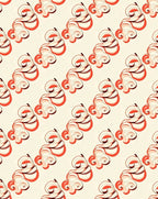 Cream Coral Swirl Abstract Rug
