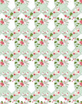 Pale Green Rose Garden Romance Rug