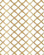 Golden Lattice Art Rug