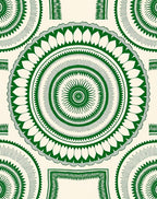 Emerald Green Mandala Medallion Radiance Rug
