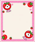 Sweet Berry Garden Whimsical Frame Rug