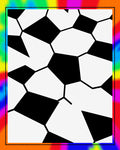 Black White Geometric Sports Ball Rug