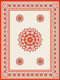 Classic Red Allover Floral Medallion Rug