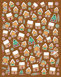 Gingerbread Village Candy Cane Sprinkle Rug