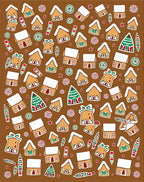 Gingerbread Village Candy Cane Sprinkle Rug
