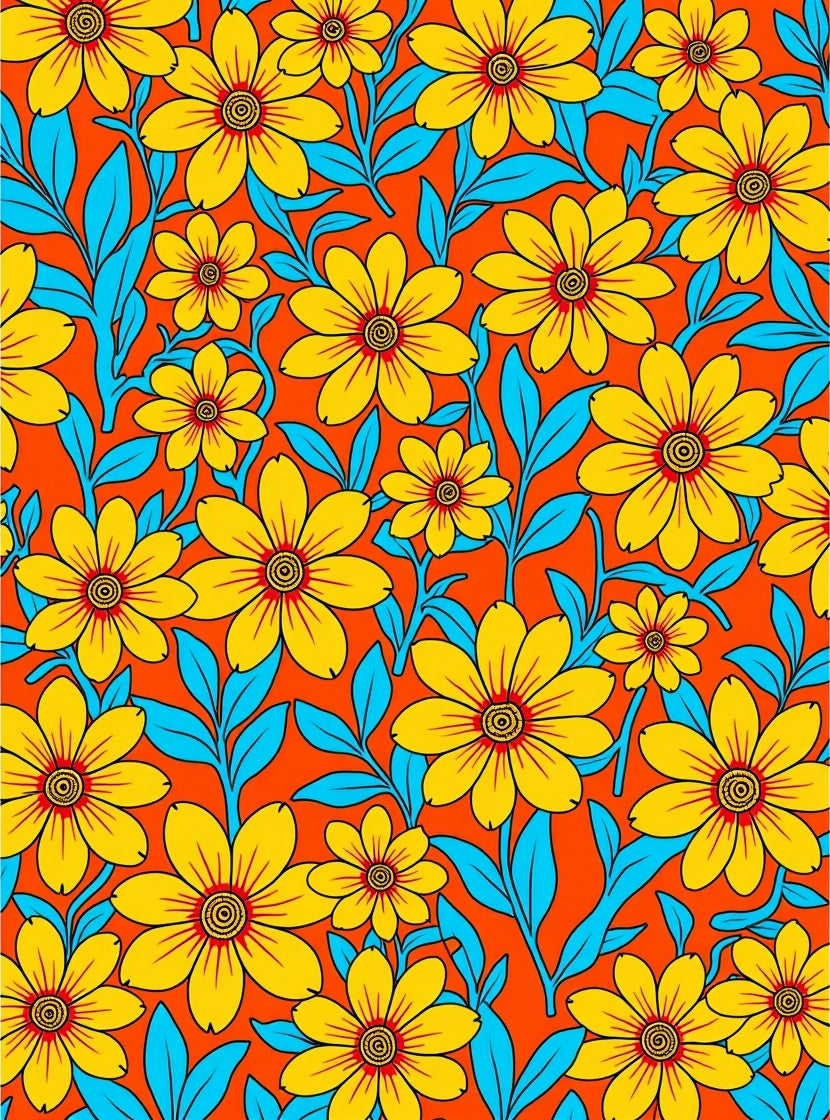 Vibrant Yellow Daisy Floral Arrangement Rug