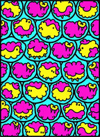 Bold Sheep Pink Yellow Circles Rug