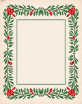 Whimsical Red Mushroom Green Leaf Border Rug