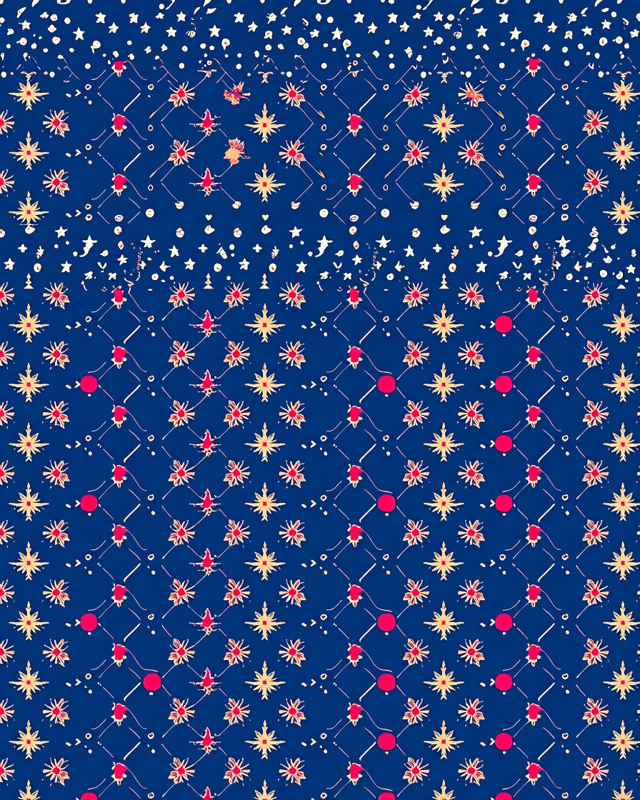 Deep Blue Starburst Diamond Medallion Rug