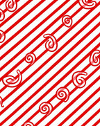 Bold Red Swirl Stripe Rug