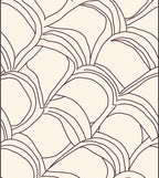 Organic Cream Marbled Shell Art Rug