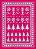 Bold Pink Whimsical Winter Woodland Rug