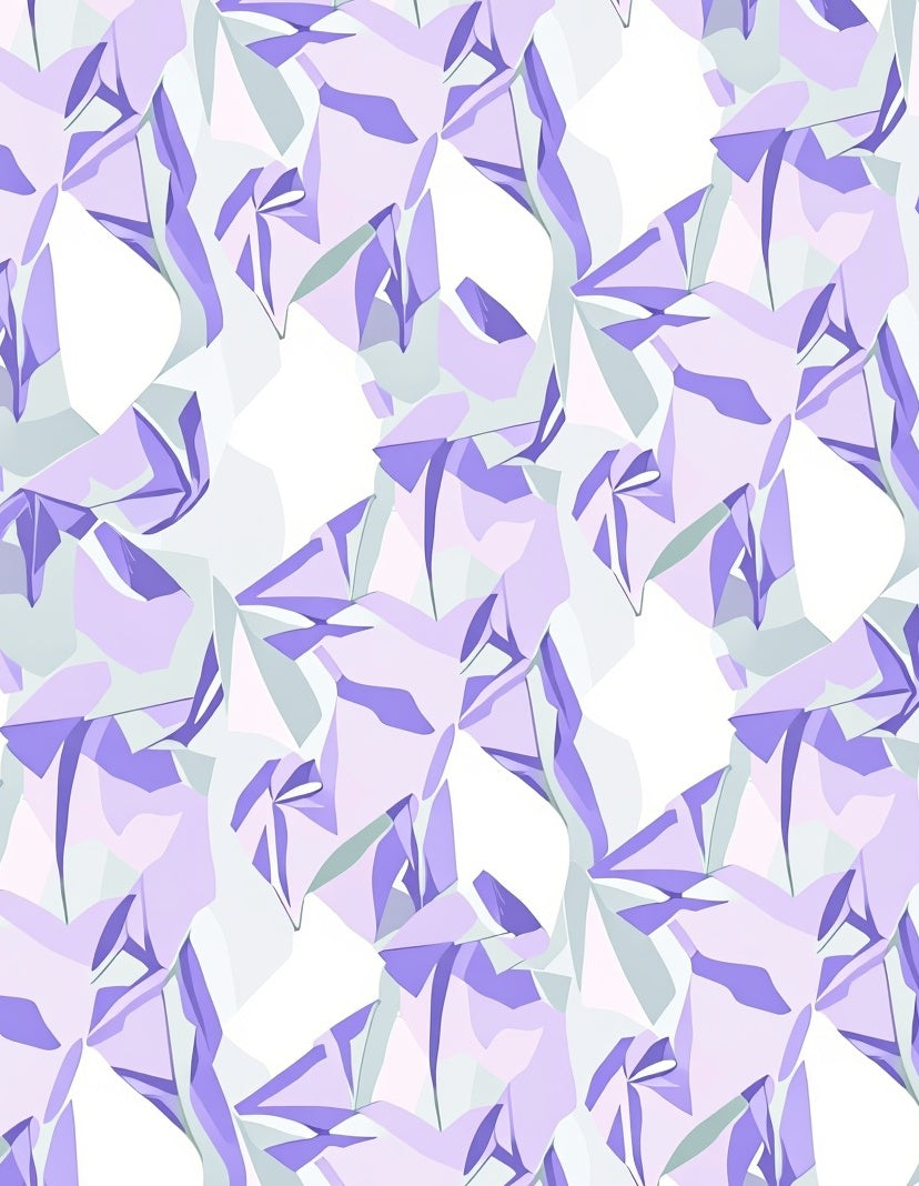 Lavender Watercolor Abstract Crystal Rug