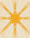 Radiant Burst Yellow Starburst Rug