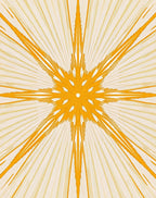 Radiant Burst Yellow Starburst Rug