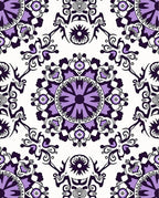 Vintage Lavender Mandala Art Rug