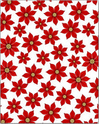 Vibrant Red Flower Explosion Rug