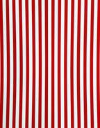 Bold Red White Stripe Rug