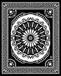 Monochromatic Black White Floral Mandala Rug