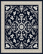 Classic Ivory Floral Arrangement Rug