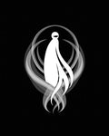 Mysterious White Figure Aura Rug