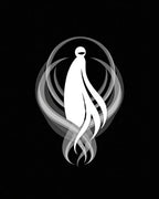 Mysterious White Figure Aura Rug