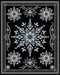 Winter White Snowflake Medallion Burst Rug