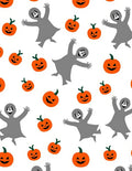 Happy Halloween Ghost Pumpkin Icons Rug