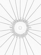Radial Sunburst Lines Rug