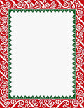 Crimson White Swirl Tribal Border Rug