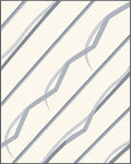Minimalist Gray Ribbon Stripe Rug