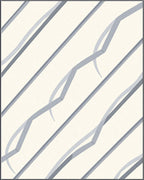 Minimalist Gray Ribbon Stripe Rug
