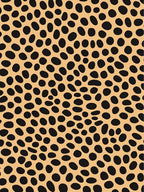 Neutral Tan Spotted Animal Print Rug