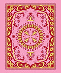 Crimson Yellow Sun Mandala Rug