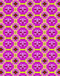 Vibrant Pink Ornate Floral Medallion Rug