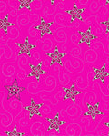 Hot Pink Star Swirl Graphic Rug