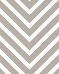 Subtle Taupe White Chevron Rug