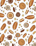 Earthy Brown Toasted Bread Stars Rug