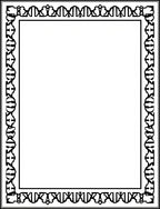 Black White DNA Double Helix Border Rug