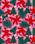Whimsical Pink Pine Tree Scatter Rug