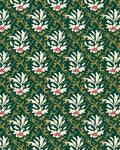 Emerald Green Floral Garden Medallion Rug