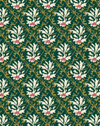 Emerald Green Floral Garden Medallion Rug