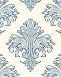Pale Blue Acanthus Scroll Ornament Rug