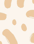 Sandy Beige Brushstroke Dots Rug