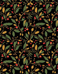 Dark Botanical Garden Berry Rug