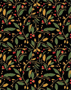 Dark Botanical Garden Berry Rug