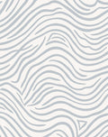 Soft Blue Wave Organic Lines Rug